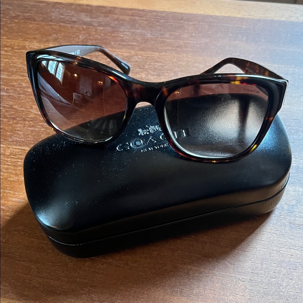 COACH Brown Tortoise Sunglasses